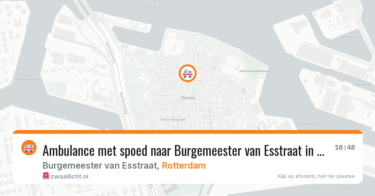 Ambulance met spoed naar Burgemeester van Esstraat in Rotterdam — 31 mrt 2026
