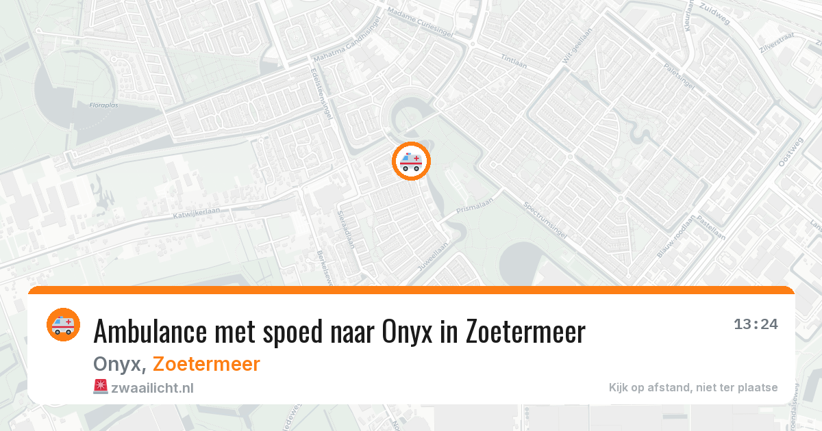 Ambulance met spoed naar Onyx in Zoetermeer — 28 jun 2026