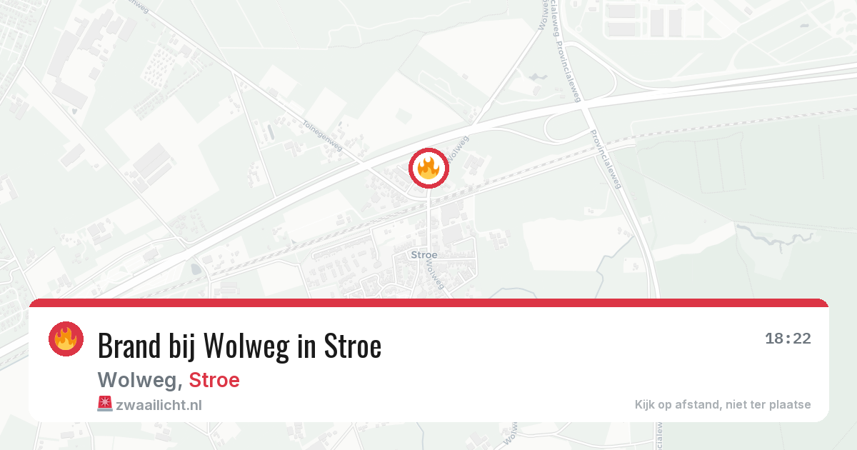Brand bij Wolweg in Stroe — 24 feb 2026