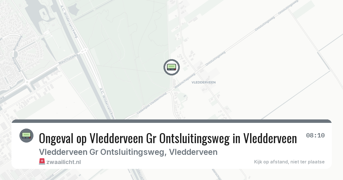 Ongeval op Vledderveen Gr Ontsluitingsweg in Vledderveen — 30 jan 2026