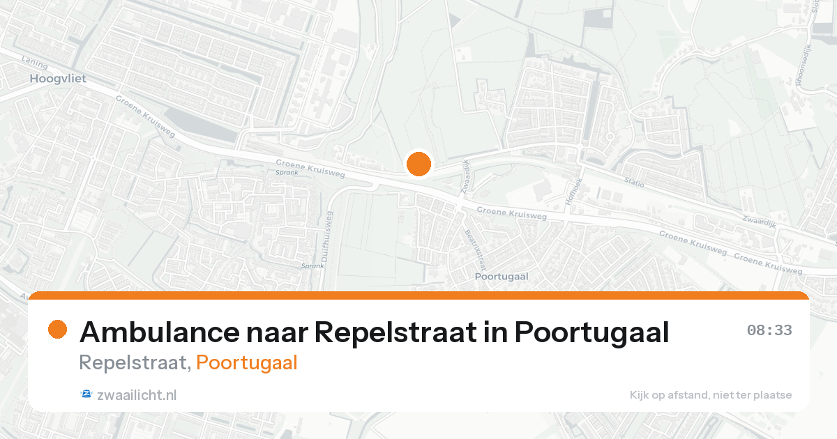 Ambulance naar Repelstraat in Poortugaal — 18 aug 2026