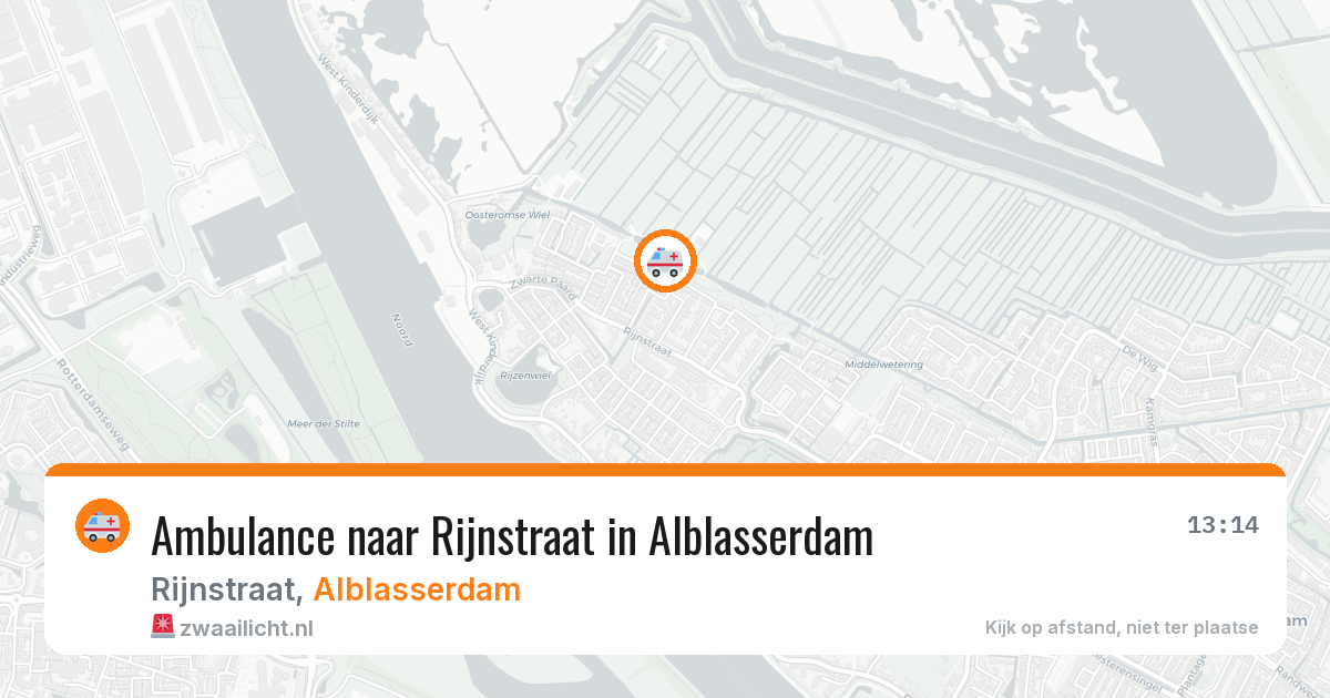 Ambulance naar Rijnstraat in Alblasserdam — 27 apr 2026