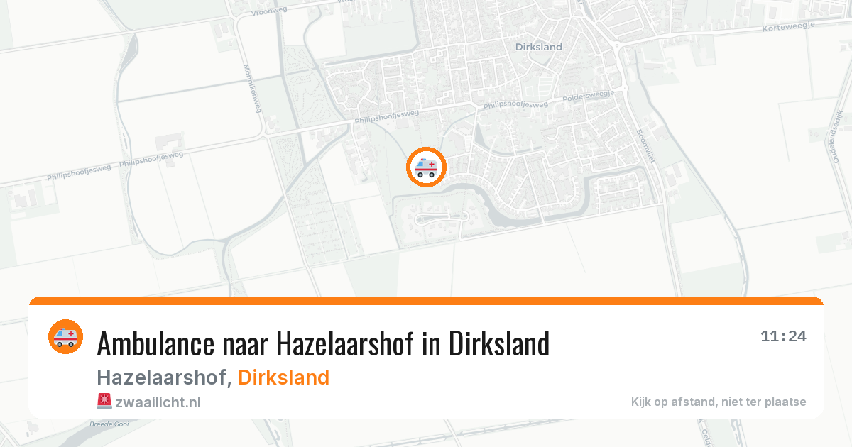 Ambulance naar Hazelaarshof in Dirksland — 28 mei 2026