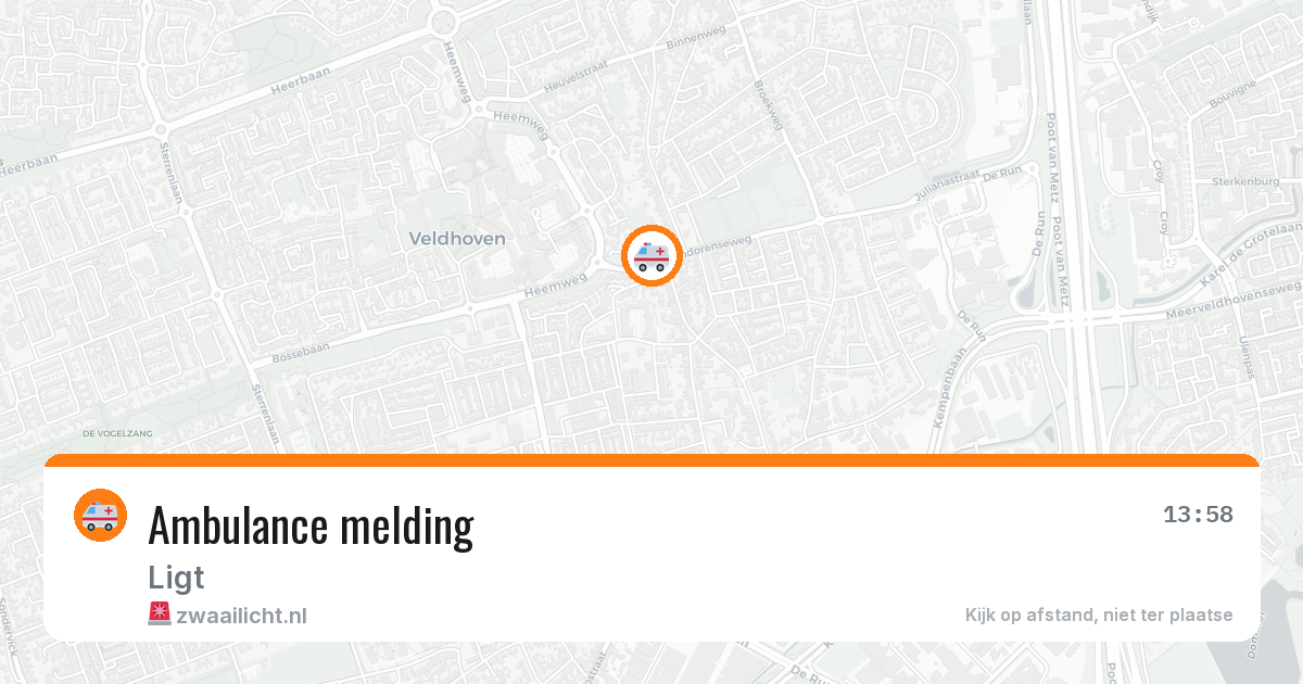 Ambulance melding — 31 jul 2026