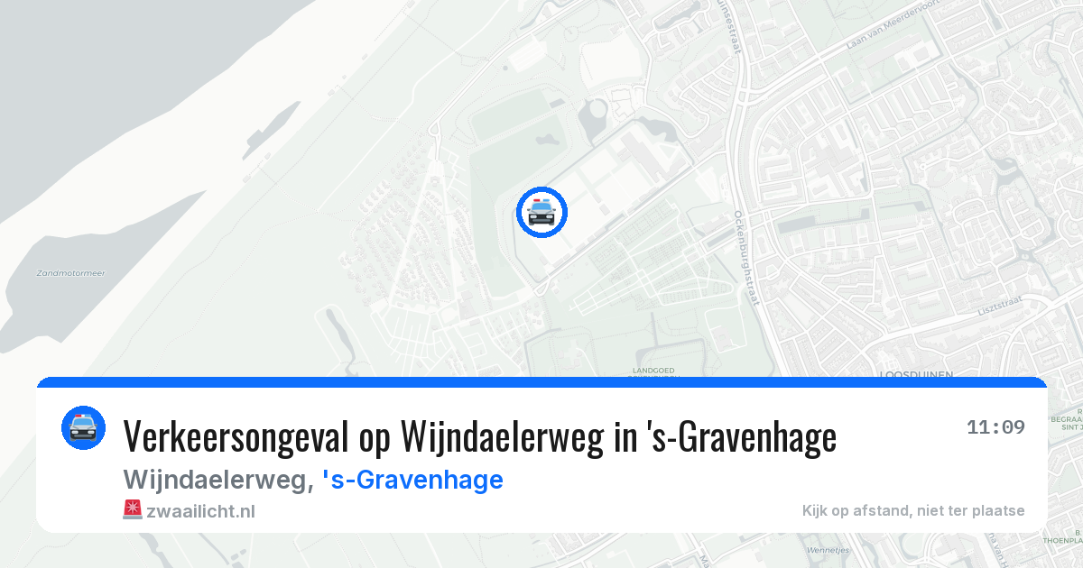 Verkeersongeval op Wijndaelerweg in 's-Gravenhage — 6 aug 2026