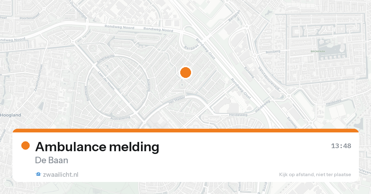 Ambulance melding — 31 jan 2026