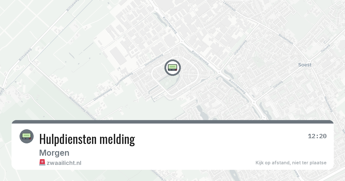 Hulpdiensten melding — 23 jun 2026