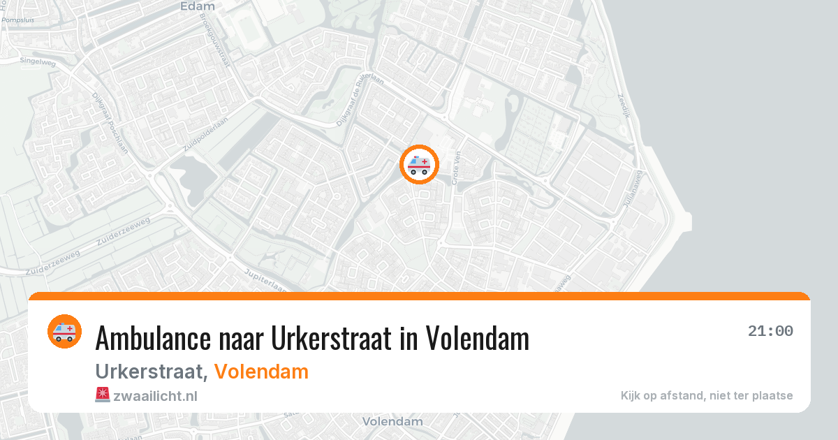 Ambulance naar Urkerstraat in Volendam — 28 jun 2026