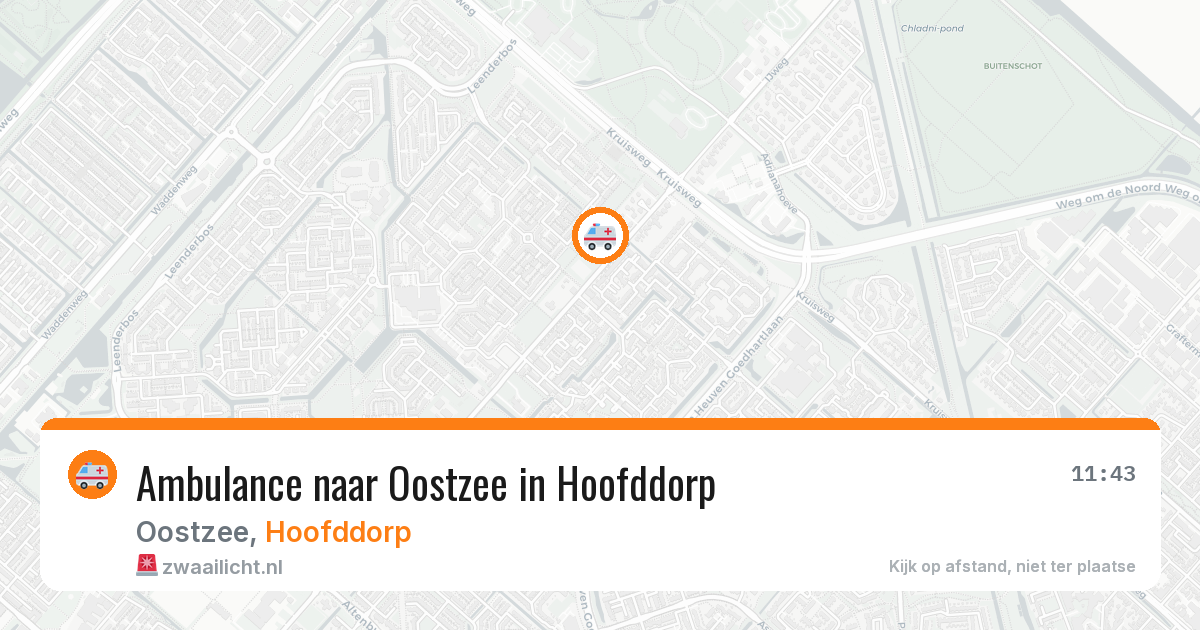 Ambulance naar Oostzee in Hoofddorp — 30 jan 2026