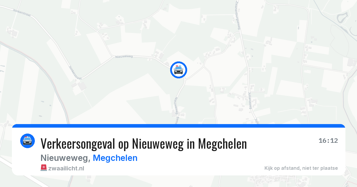 Verkeersongeval op Nieuweweg in Megchelen — 17 jun 2026