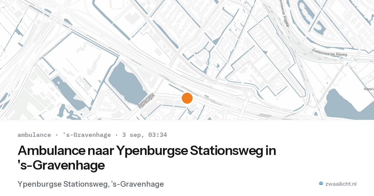 Ambulance naar Ypenburgse Stationsweg in 's-Gravenhage — 3 sep 2026