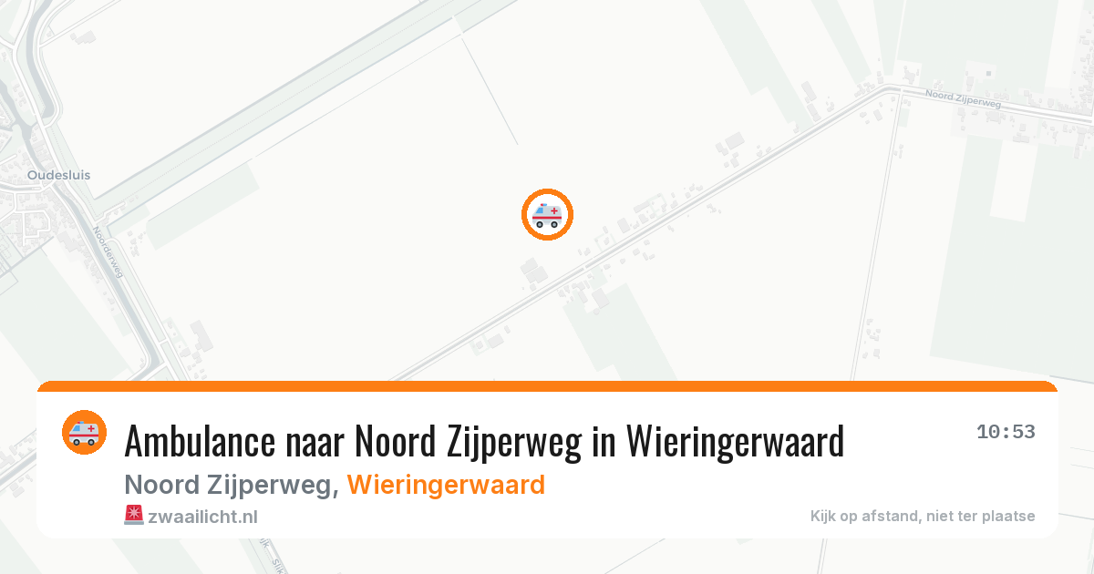 Ambulance naar Noord Zijperweg in Wieringerwaard — 30 mei 2026