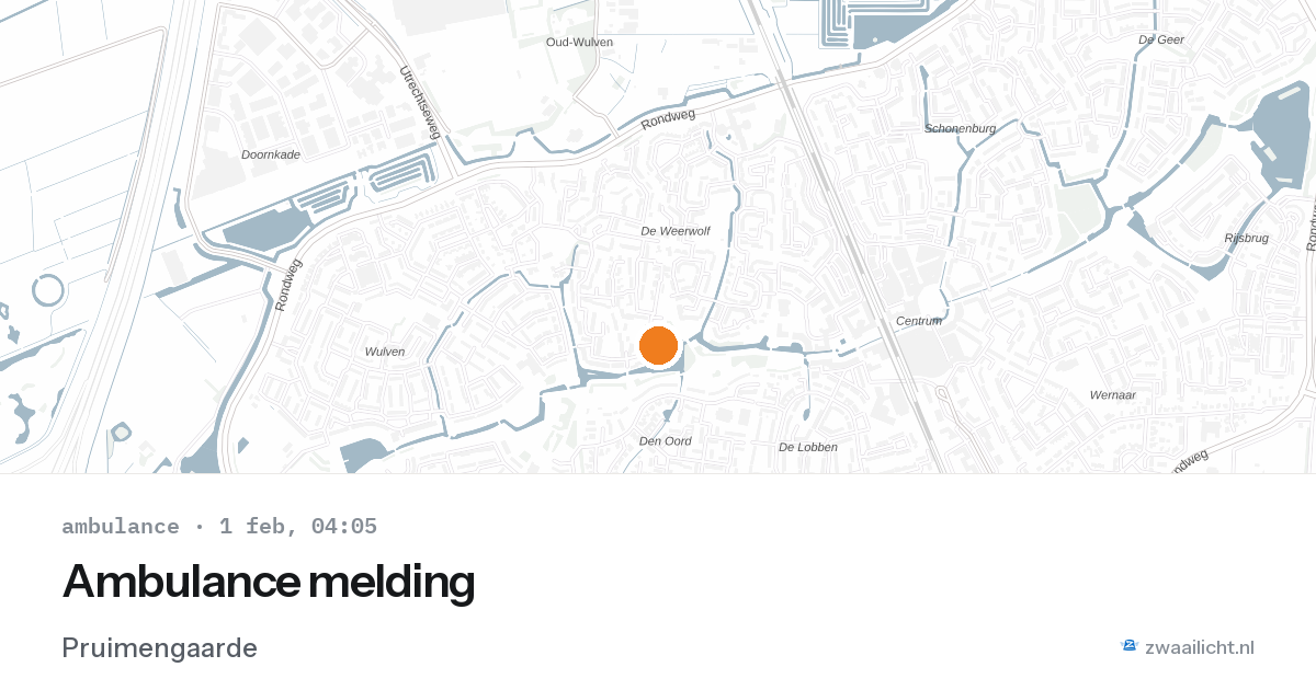 Ambulance melding — 1 feb 2026