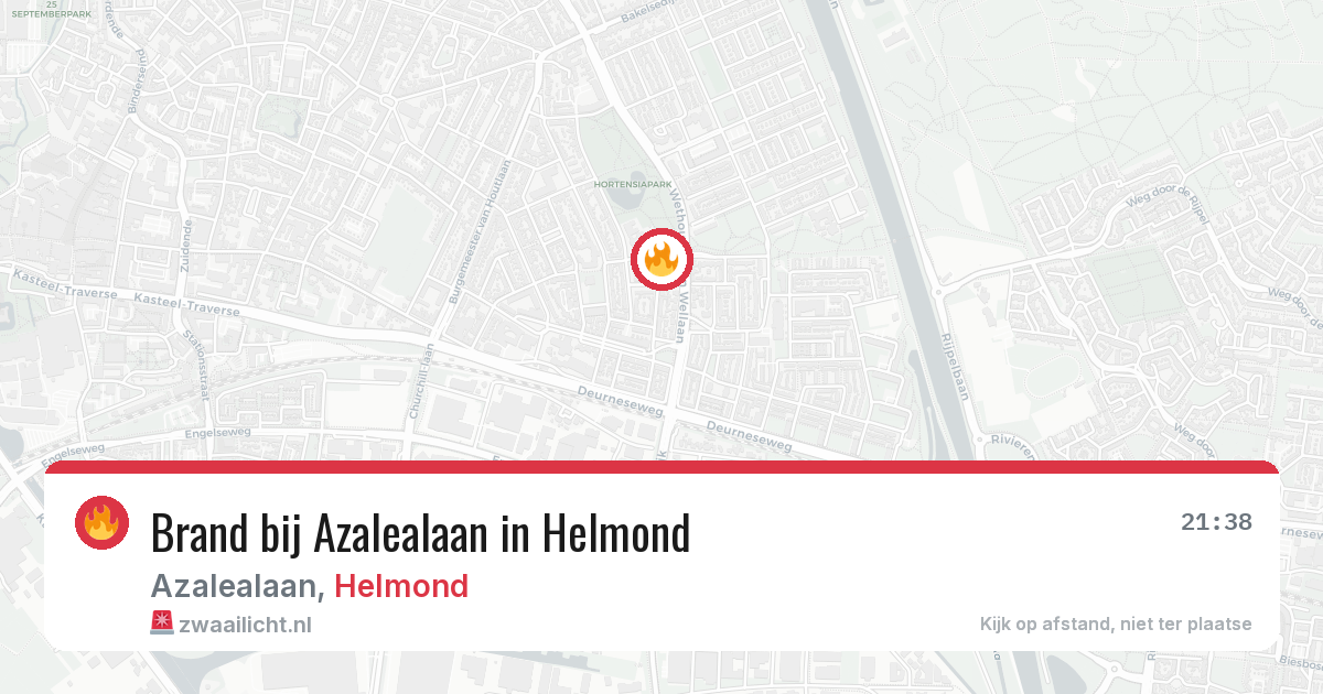 Brand bij Azalealaan in Helmond — 5 mei 2026