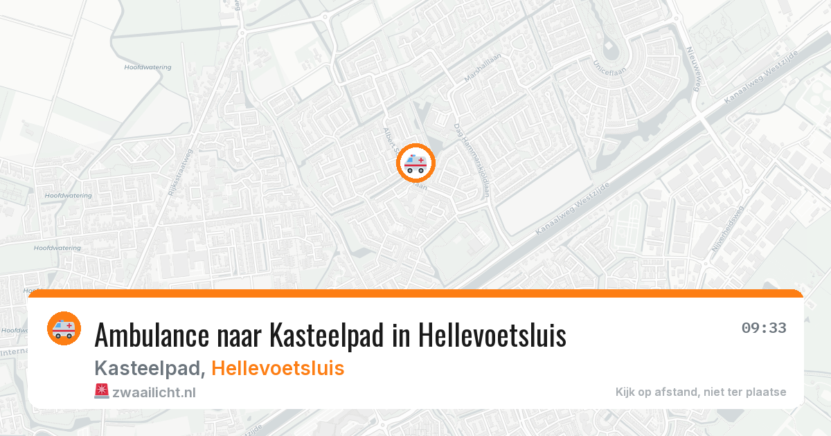 Ambulance naar Kasteelpad in Hellevoetsluis — 25 jun 2026