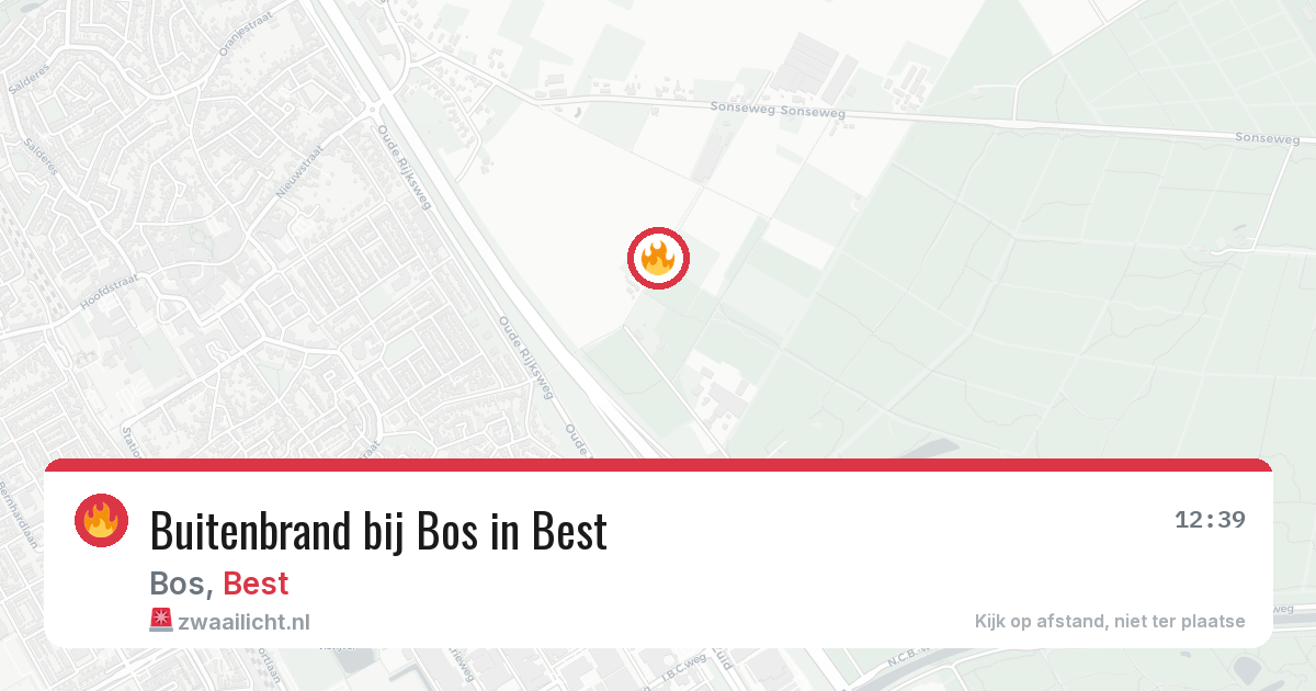 Buitenbrand bij Bos in Best — 11 apr 2026