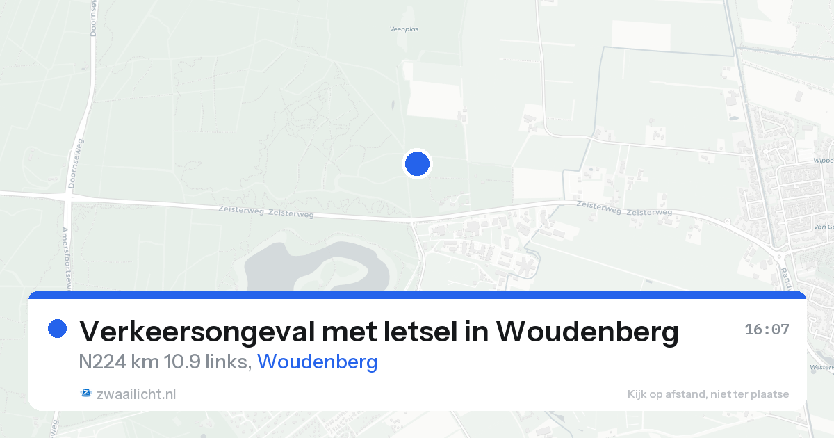 Verkeersongeval met letsel in Woudenberg — 14 aug 2026