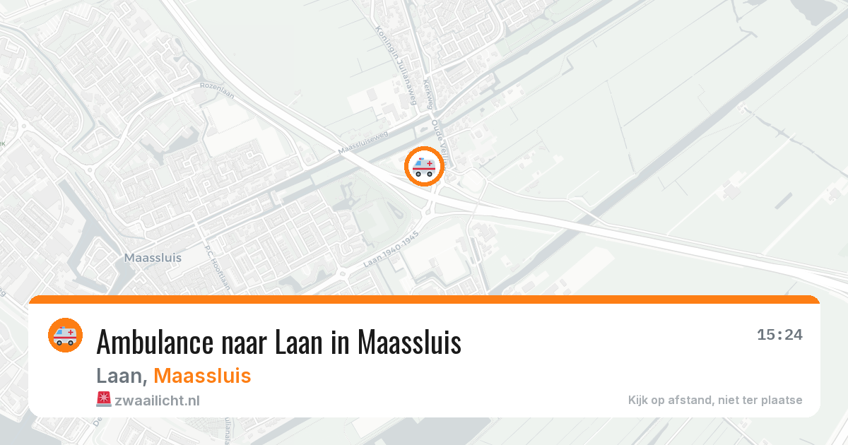 Ambulance naar Laan in Maassluis — 20 mei 2026