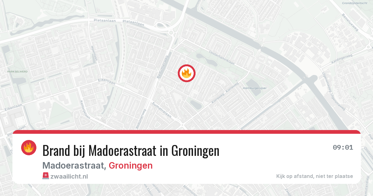 Brand bij Madoerastraat in Groningen — 28 jun 2026