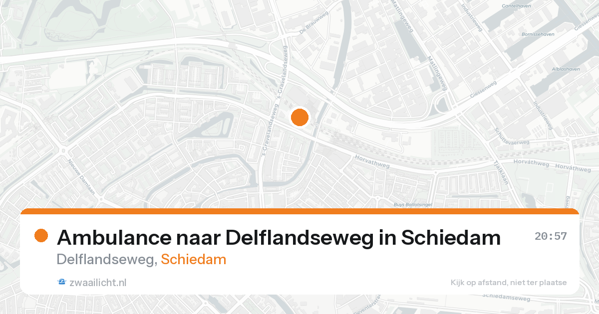 Ambulance naar Delflandseweg in Schiedam — 30 jan 2026