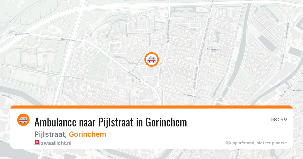 Ambulance naar Pijlstraat in Gorinchem — 4 aug 2026
