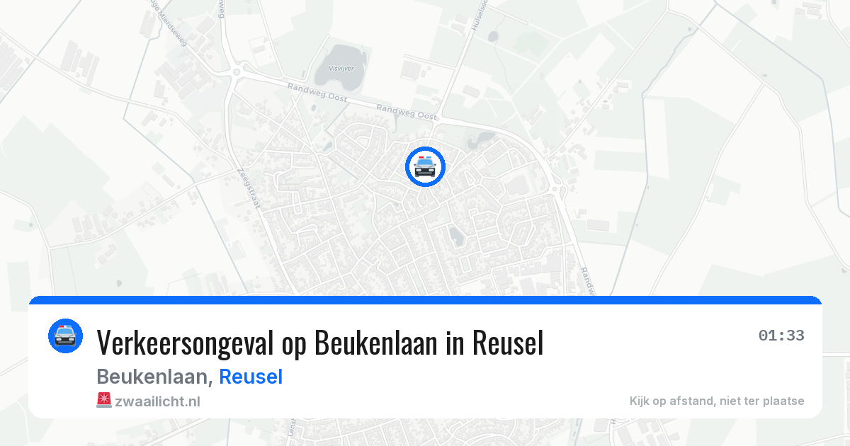Verkeersongeval op Beukenlaan in Reusel — 6 jun 2026