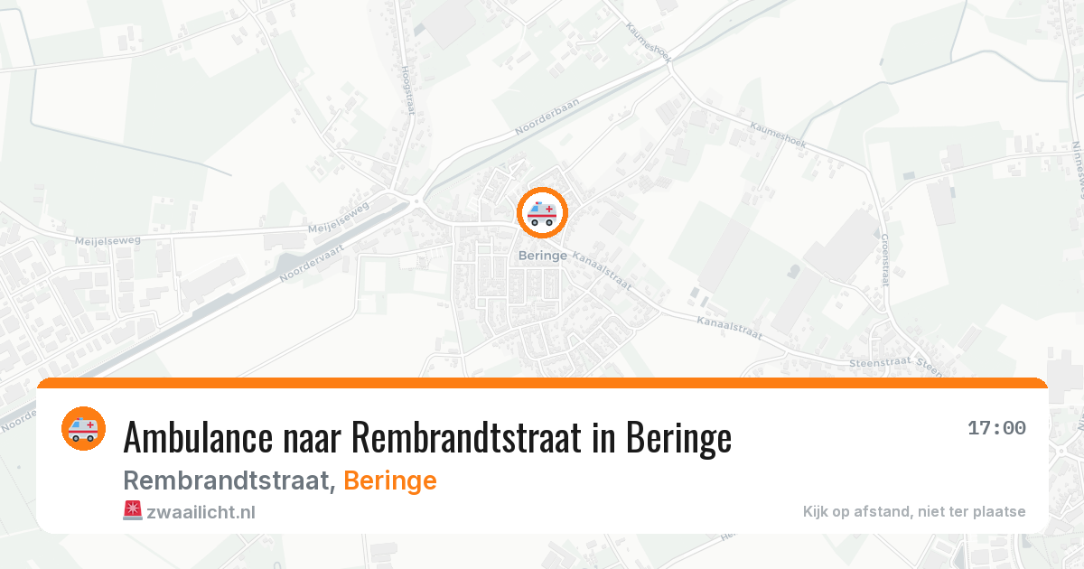 Ambulance naar Rembrandtstraat in Beringe — 19 jun 2026