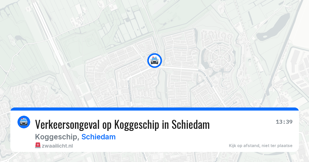 Verkeersongeval op Koggeschip in Schiedam — 17 jul 2026