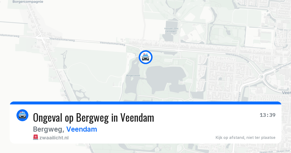 Ongeval op Bergweg in Veendam — 18 jul 2026