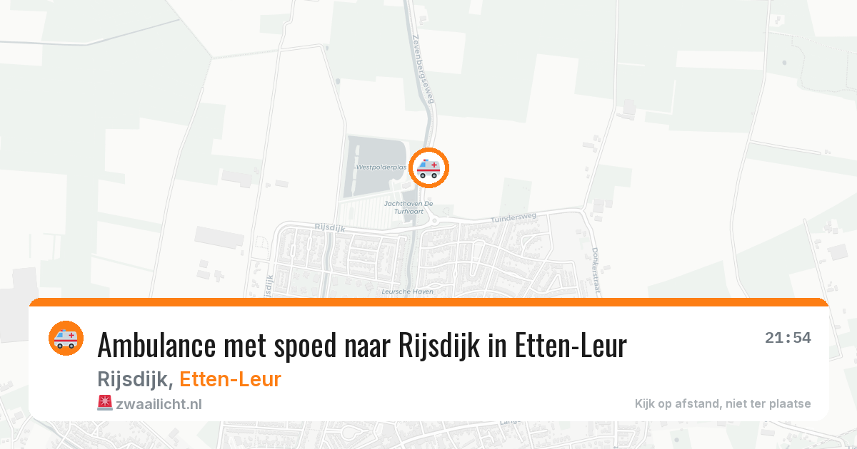 Ambulance met spoed naar Rijsdijk in Etten-Leur — 5 mrt 2026