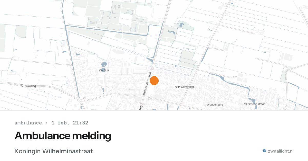 Ambulance melding — 1 feb 2026