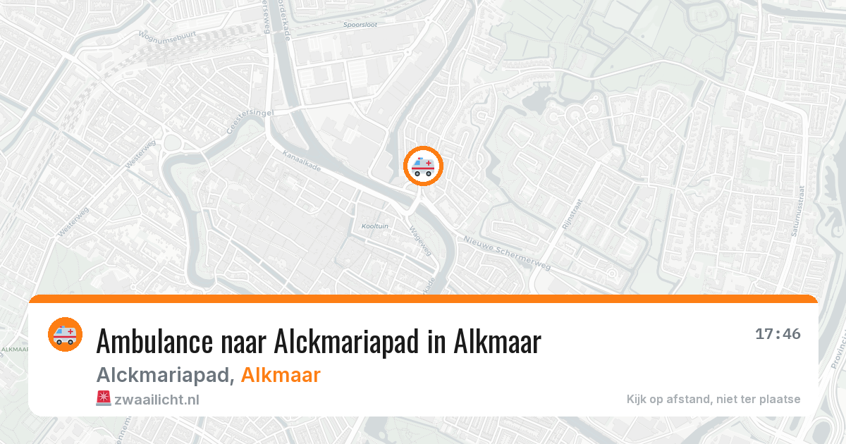 Ambulance naar Alckmariapad in Alkmaar — 8 aug 2026