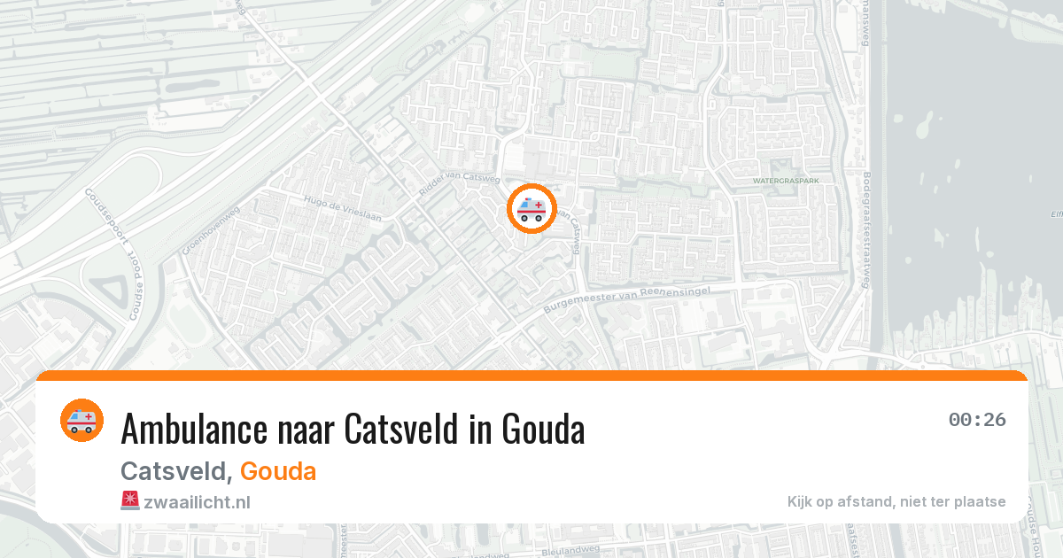 Ambulance naar Catsveld in Gouda — 11 aug 2026