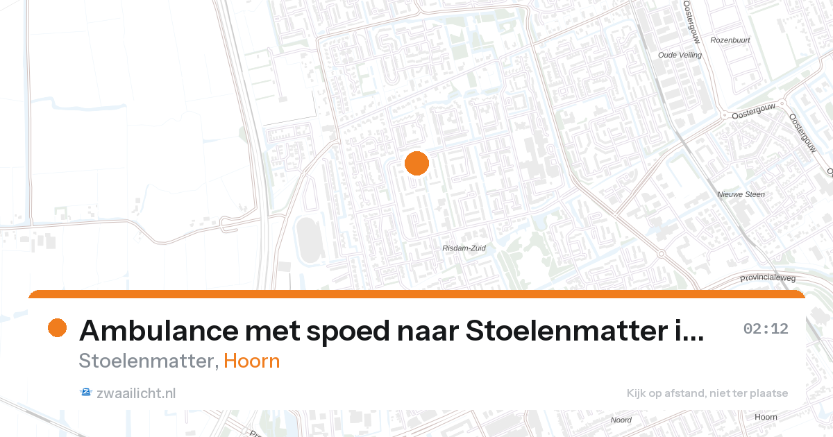 Ambulance met spoed naar Stoelenmatter in Hoorn — 9 jun 2026