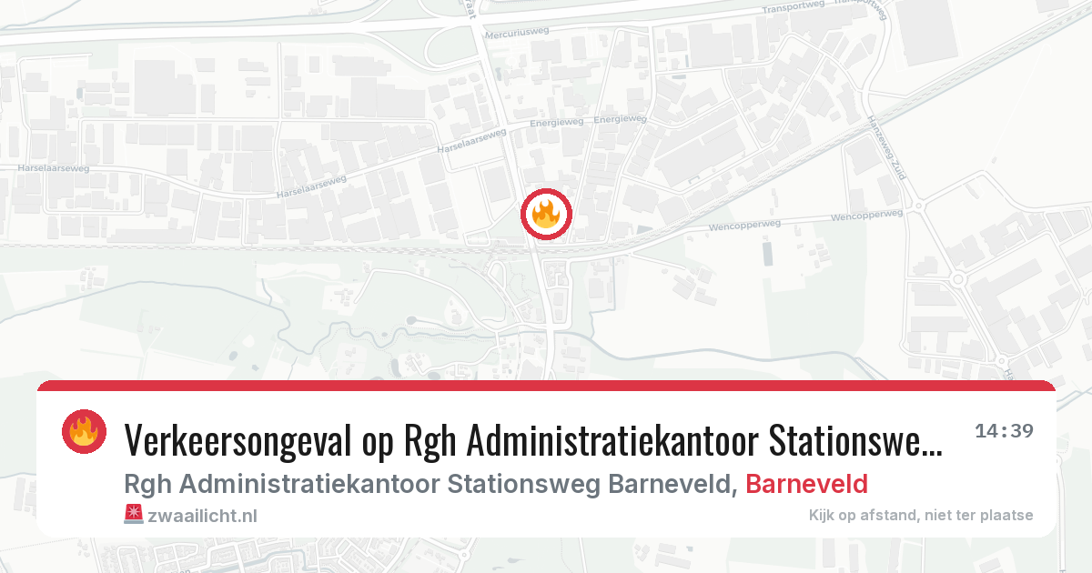 Verkeersongeval op Rgh Administratiekantoor Stationsweg Barneveld in Barneveld — 31 jul 2026