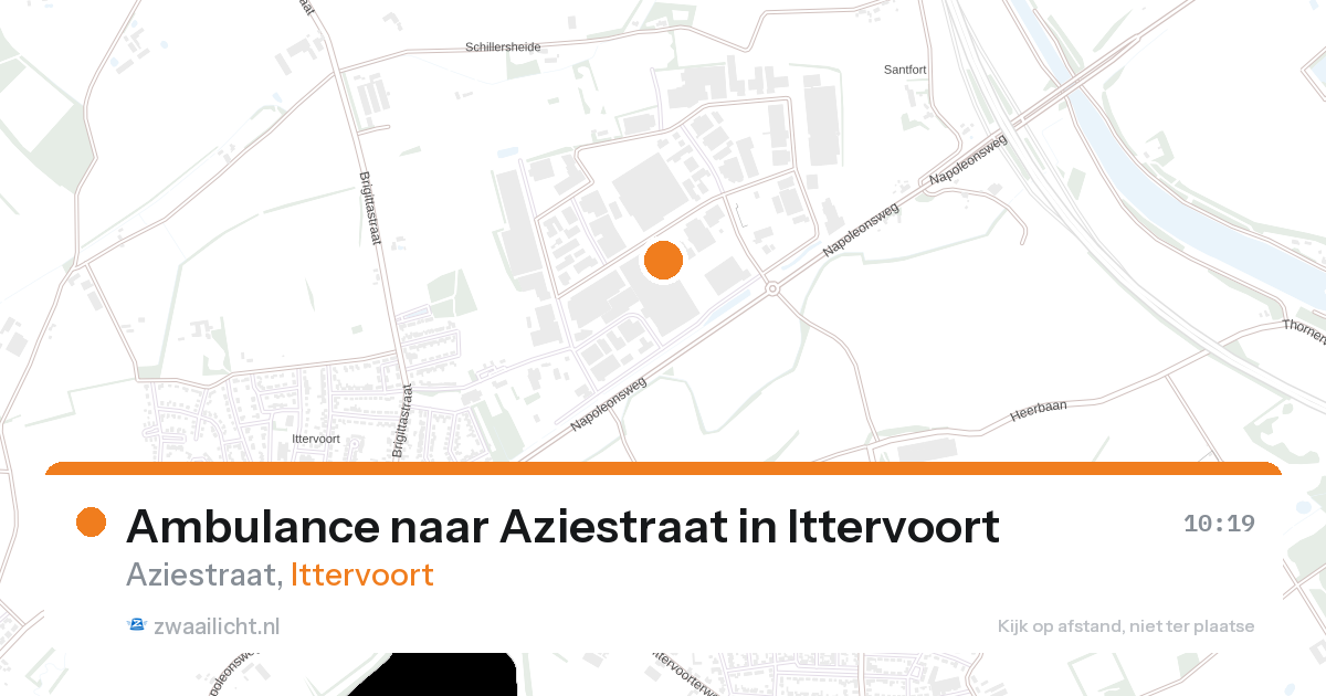 Ambulance naar Aziestraat in Ittervoort — 17 aug 2026