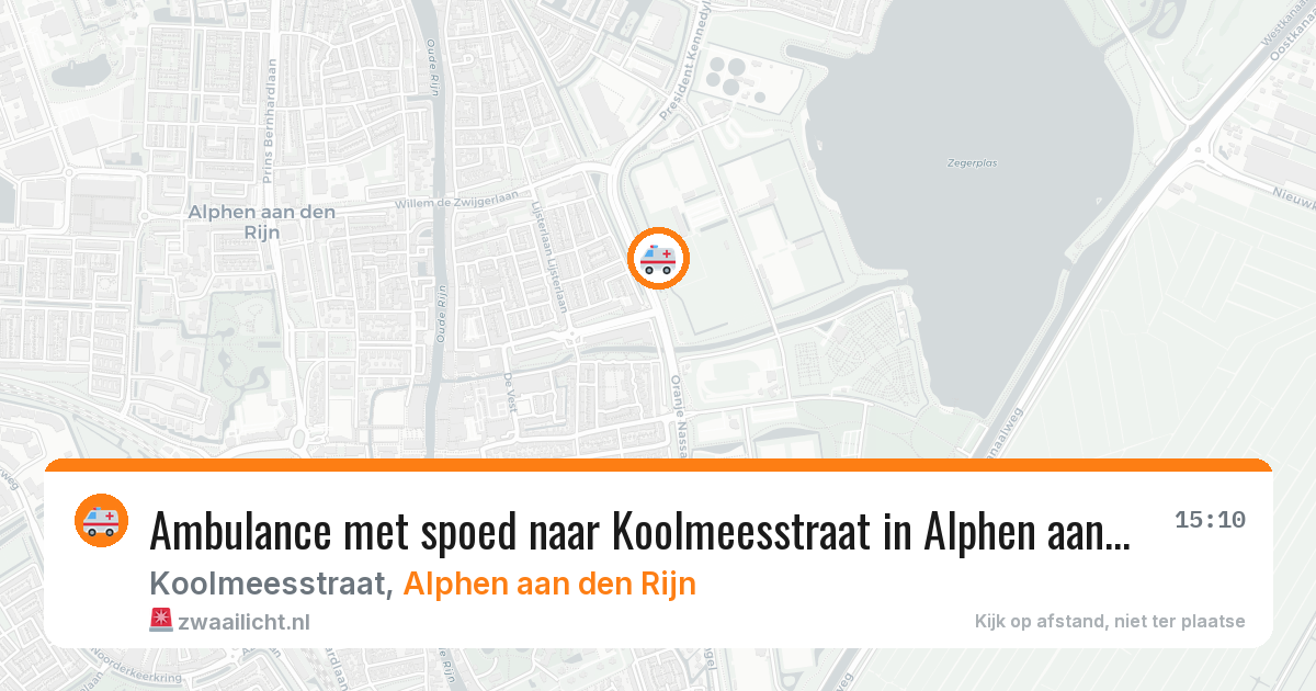 Ambulance met spoed naar Koolmeesstraat in Alphen aan den Rijn — 27 jan 2026
