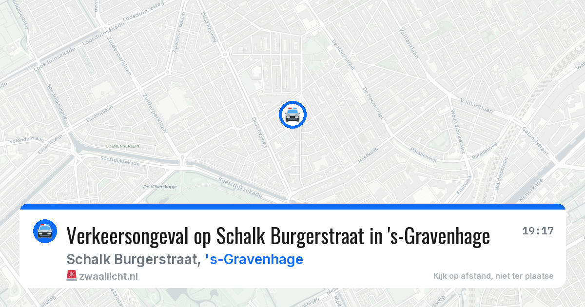 Verkeersongeval op Schalk Burgerstraat in 's-Gravenhage — 4 apr 2026
