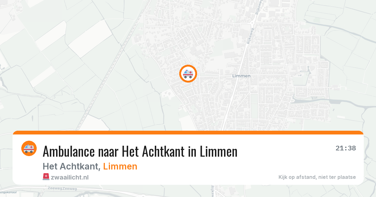 Ambulance naar Het Achtkant in Limmen — 15 mrt 2026