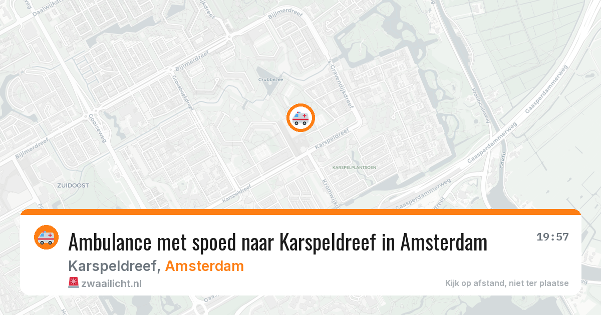 Ambulance met spoed naar Karspeldreef in Amsterdam — 8 feb 2026