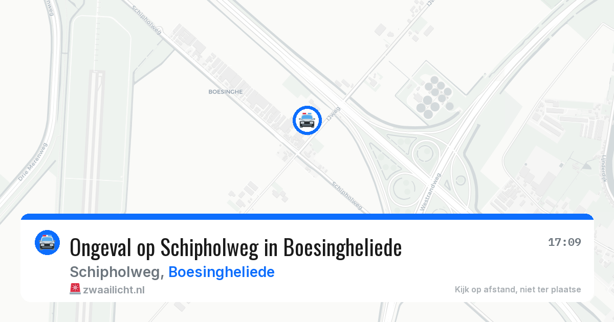 Ongeval op Schipholweg in Boesingheliede — 17 mrt 2026