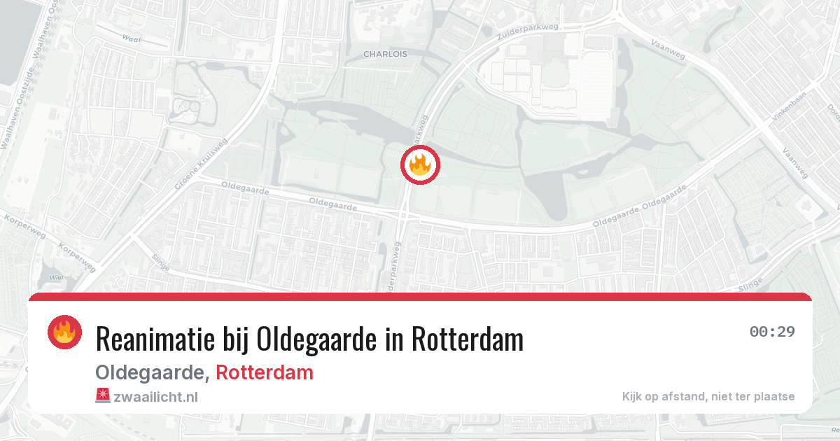 Reanimatie bij Oldegaarde in Rotterdam — 30 apr 2026