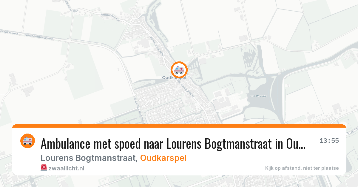 Ambulance met spoed naar Lourens Bogtmanstraat in Oudkarspel — 10 mei 2026