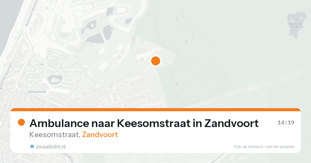 Ambulance naar Keesomstraat in Zandvoort — 30 jan 2026