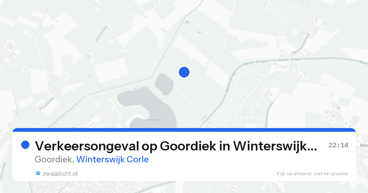 Verkeersongeval op Goordiek in Winterswijk Corle — 30 mrt 2026