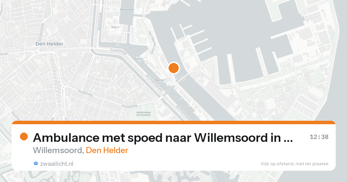 Ambulance met spoed naar Willemsoord in Den Helder — 20 mei 2026