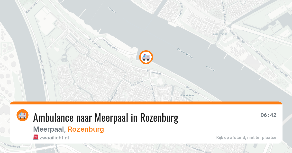Ambulance naar Meerpaal in Rozenburg — 26 jun 2026