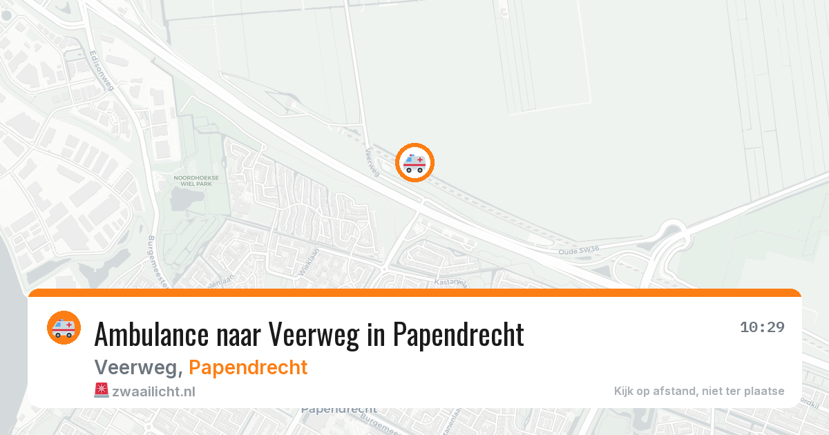 Ambulance naar Veerweg in Papendrecht — 19 mei 2026