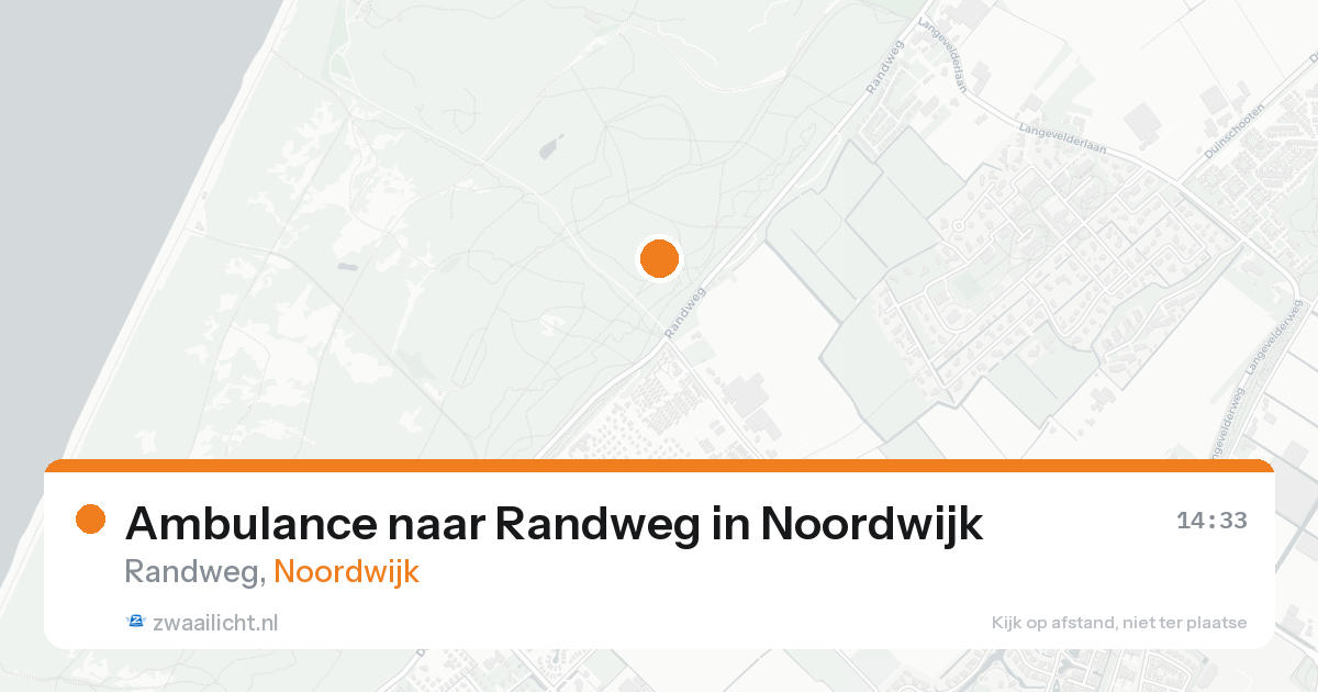 Ambulance naar Randweg in Noordwijk — 19 aug 2026