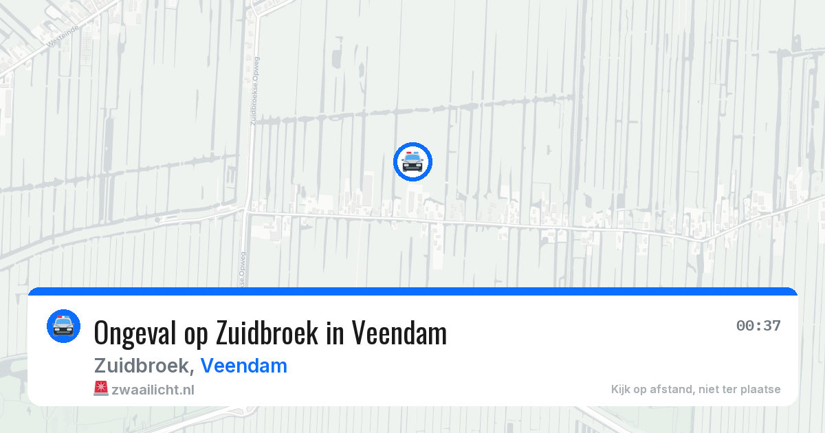 Ongeval op Zuidbroek in Veendam — 3 jul 2026